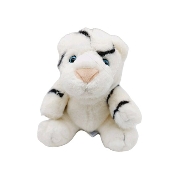 Busch Gardens White Tiger Plush Stuffed Toy 8" Blue Eyes - Picture 1 of 8